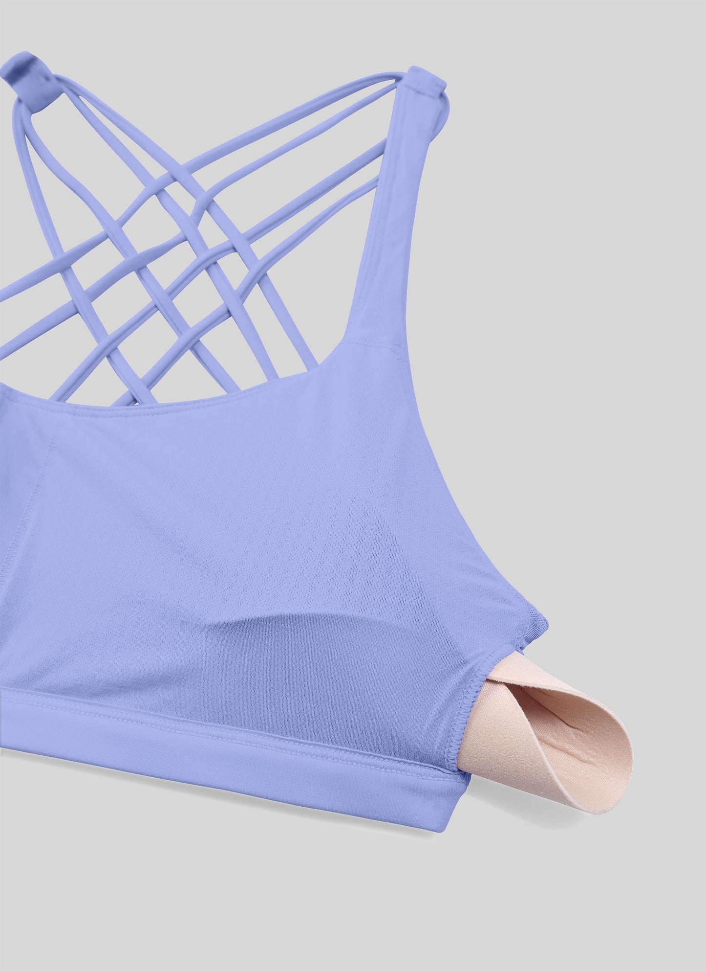 Nakedfeel Low Cut Strappy Bra (8 Straps)