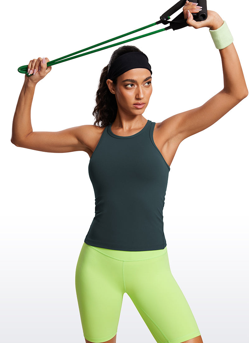 Butterluxe Waist Length Racerback Tank