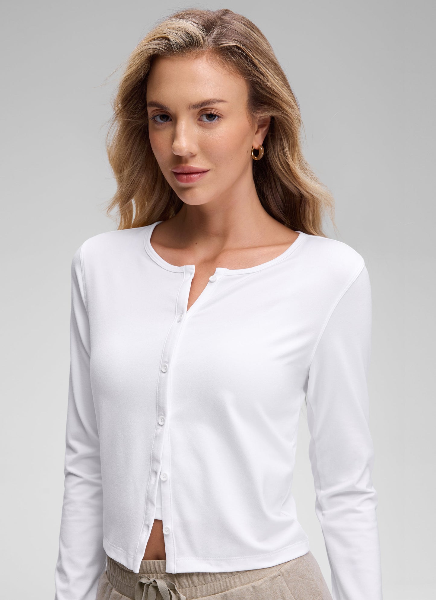 Cloud Jersey Lightweight Button Down Cardigan