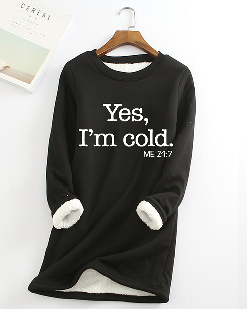 English Printed Pullover Sweatshirt