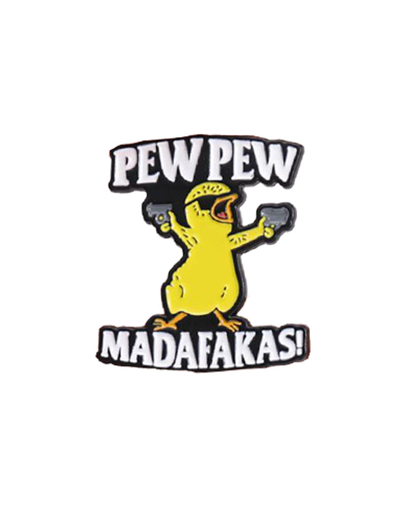 Letter & Cartoon Duck Design Brooch