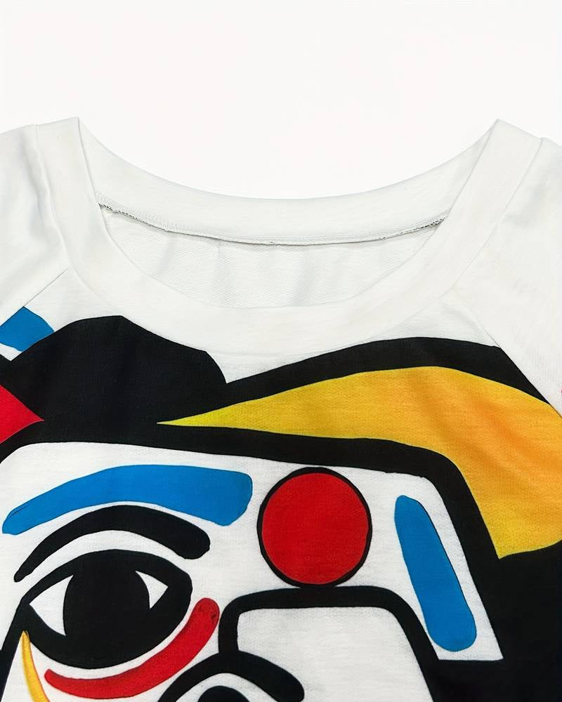 Abstract Printed Top