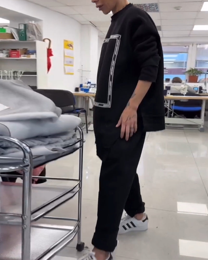 Casual Suit Fashionable Loose and Comfortable