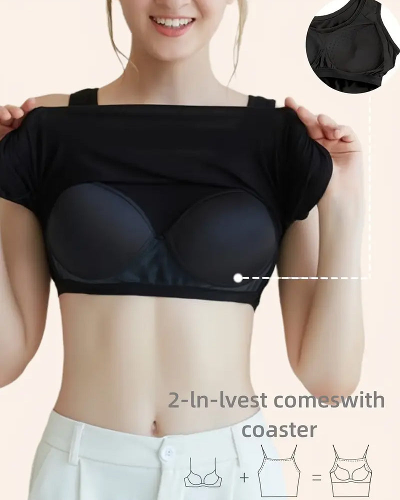 One-Piece Solid Color Bottoming Cami Top