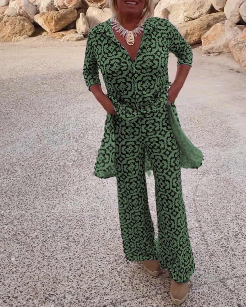 Vintage printed lapel button set