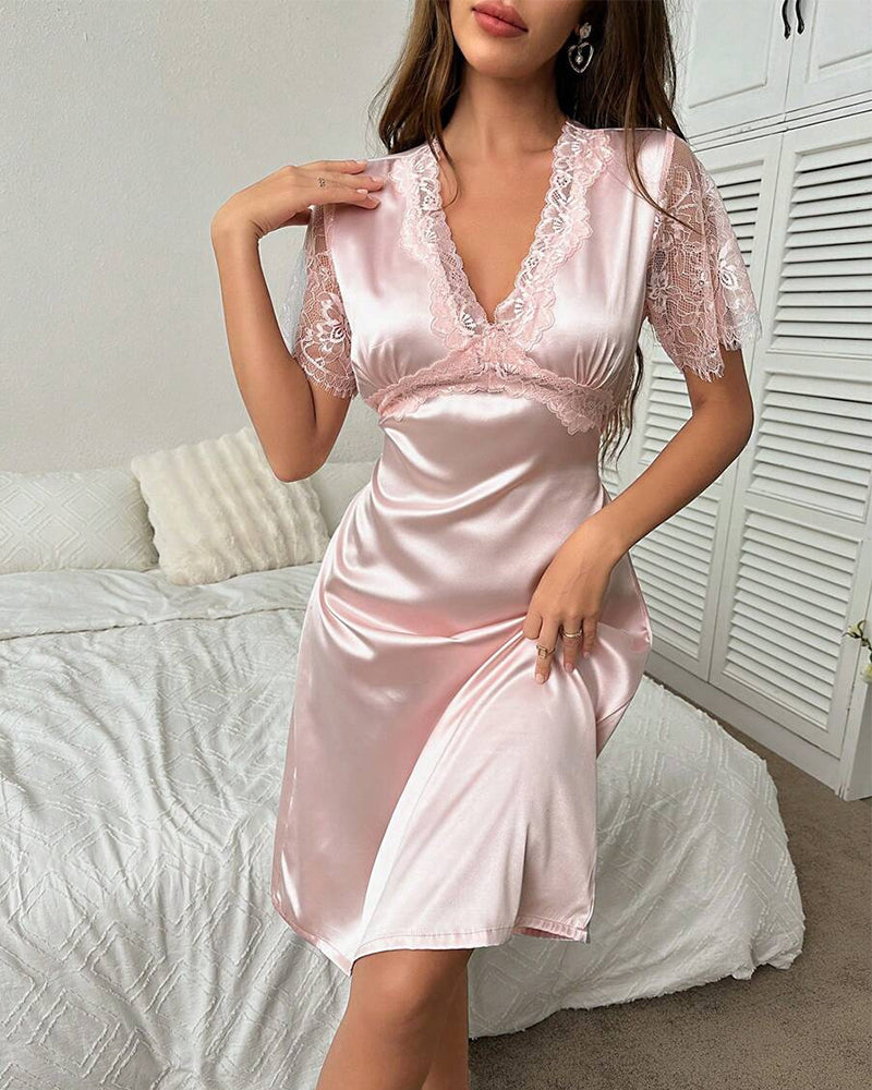 Sexy Lace Padded Nightdress