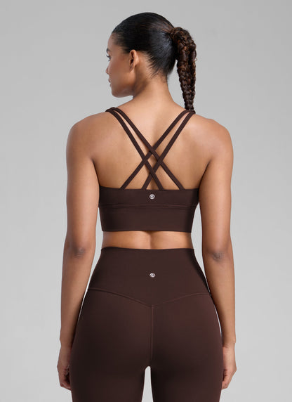 Nakedfeel Longline Criss Cross Back Bra