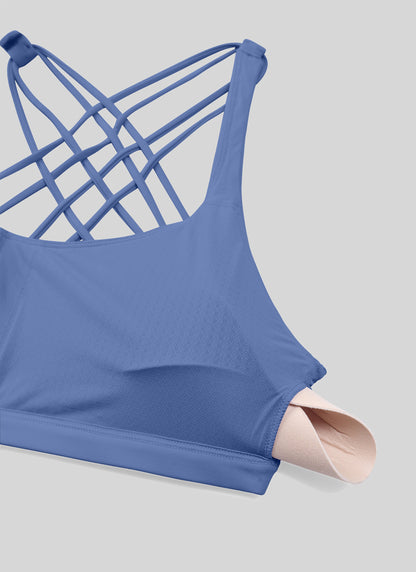 Nakedfeel Low Cut Strappy Bra (8 Straps)