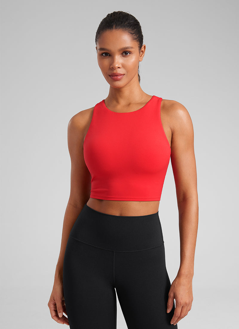 Butterluxe High Neck Racerback Tank