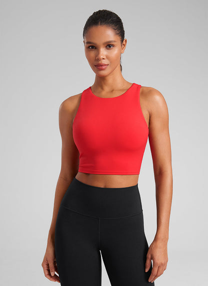 Butterluxe High Neck Racerback Tank