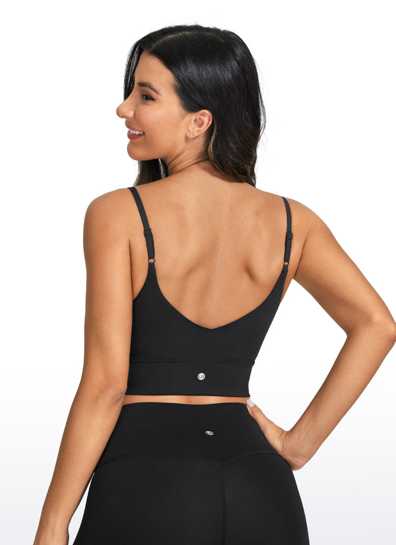 Brushed Nakedfeel Longline Adjustable Bra