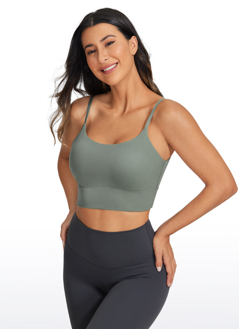 Brushed Nakedfeel Longline Adjustable Bra
