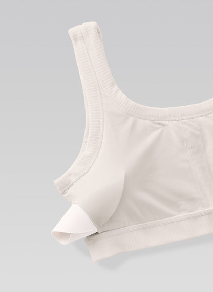 Ribbed U Back Sports Bra