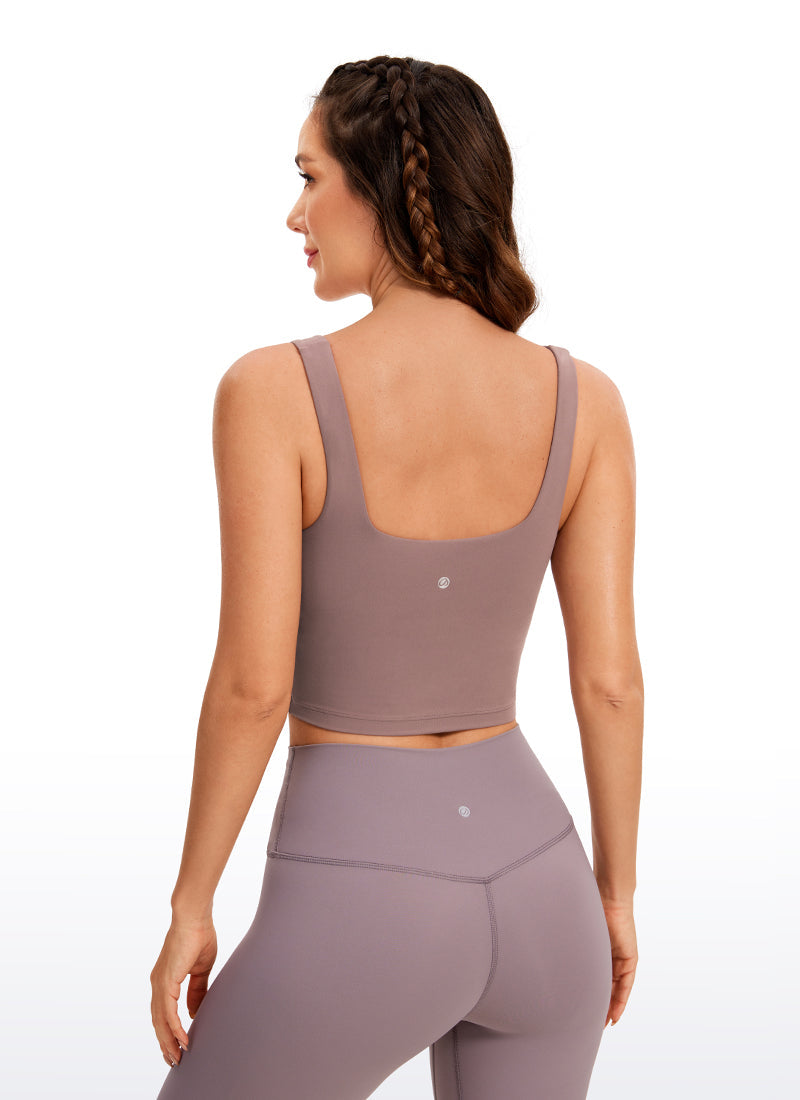 Butterluxe Square Neck Built in Bra Tank