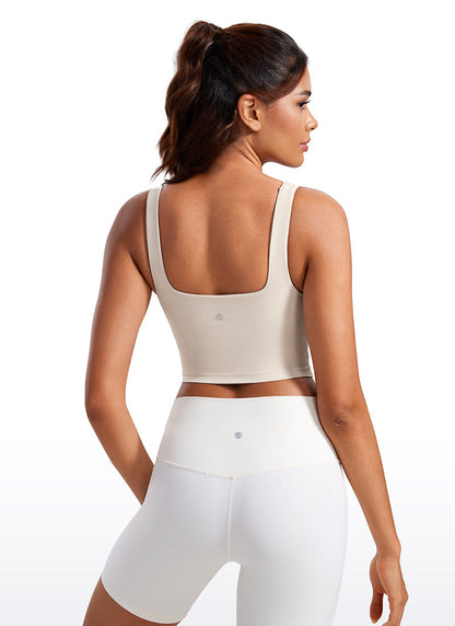 Butterluxe Square Neck Built in Bra Tank