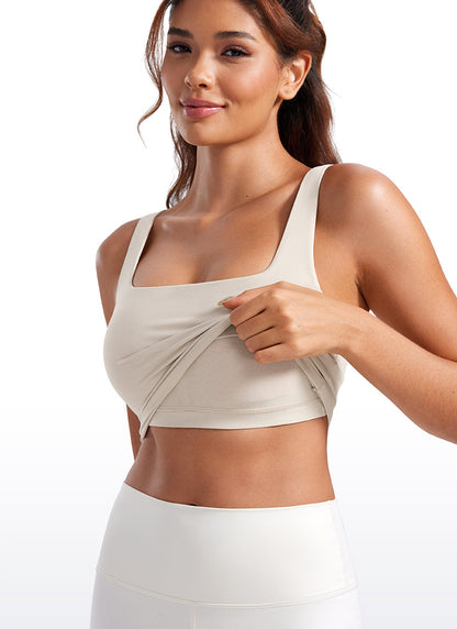 Butterluxe Square Neck Built in Bra Tank