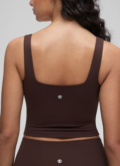 Butterluxe Square Neck Built in Bra Tank