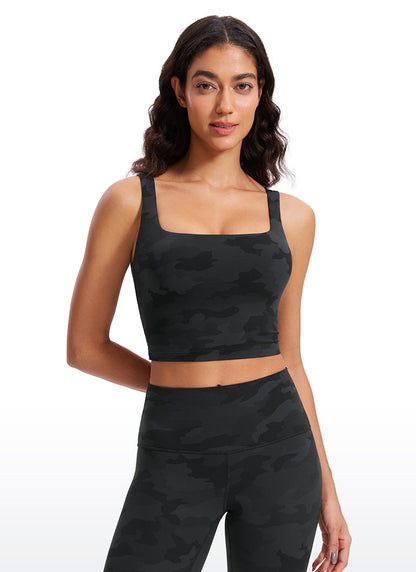 Butterluxe Square Neck Built in Bra Tank