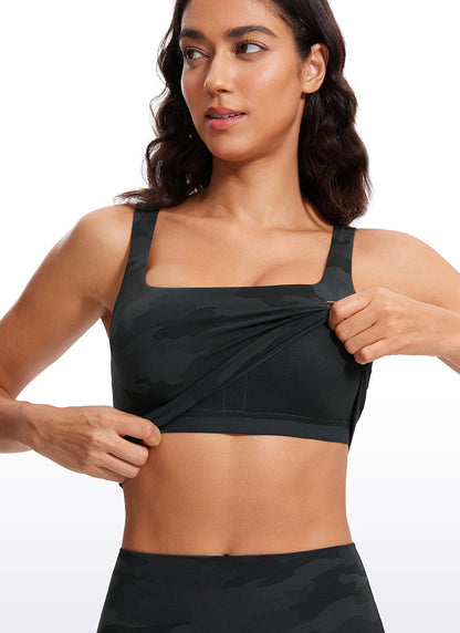 Butterluxe Square Neck Built in Bra Tank