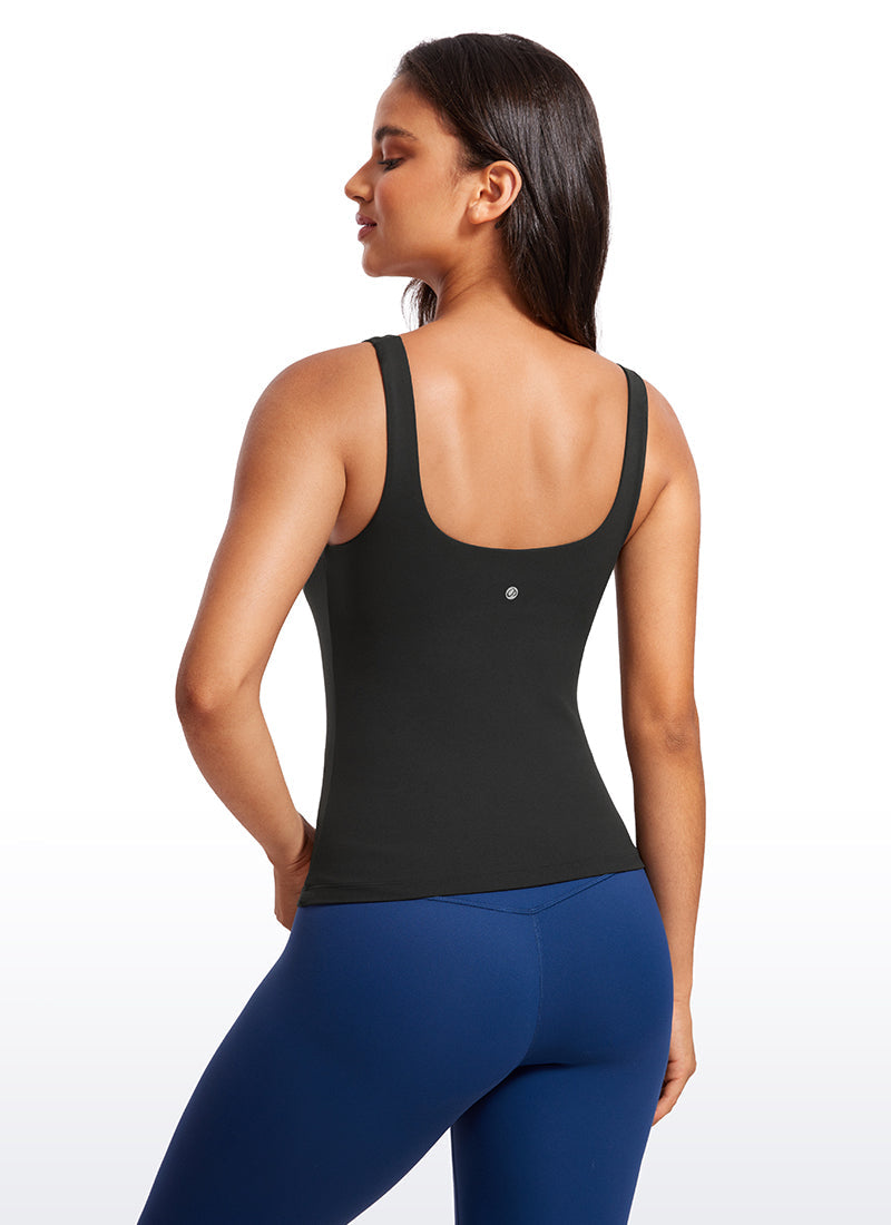 Butterluxe U Neck Built in Bra Tank