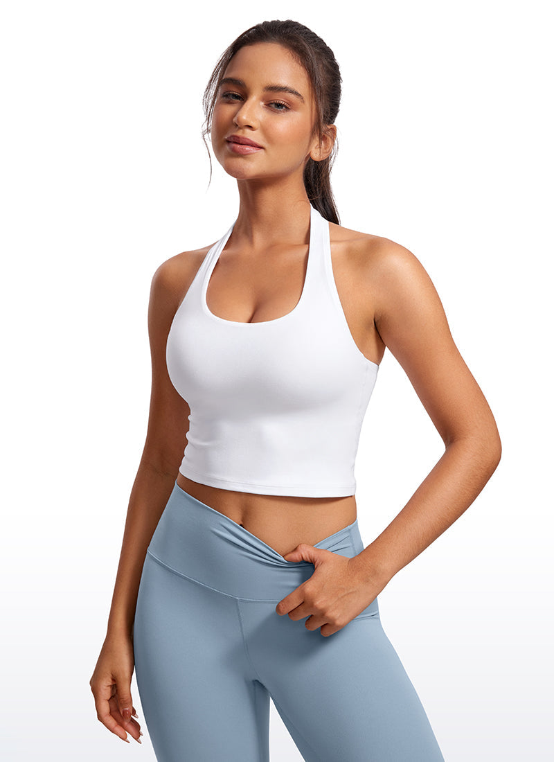Butterluxe Built in Bra Halter Tank