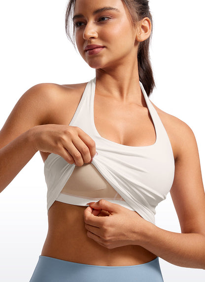 Butterluxe Built in Bra Halter Tank
