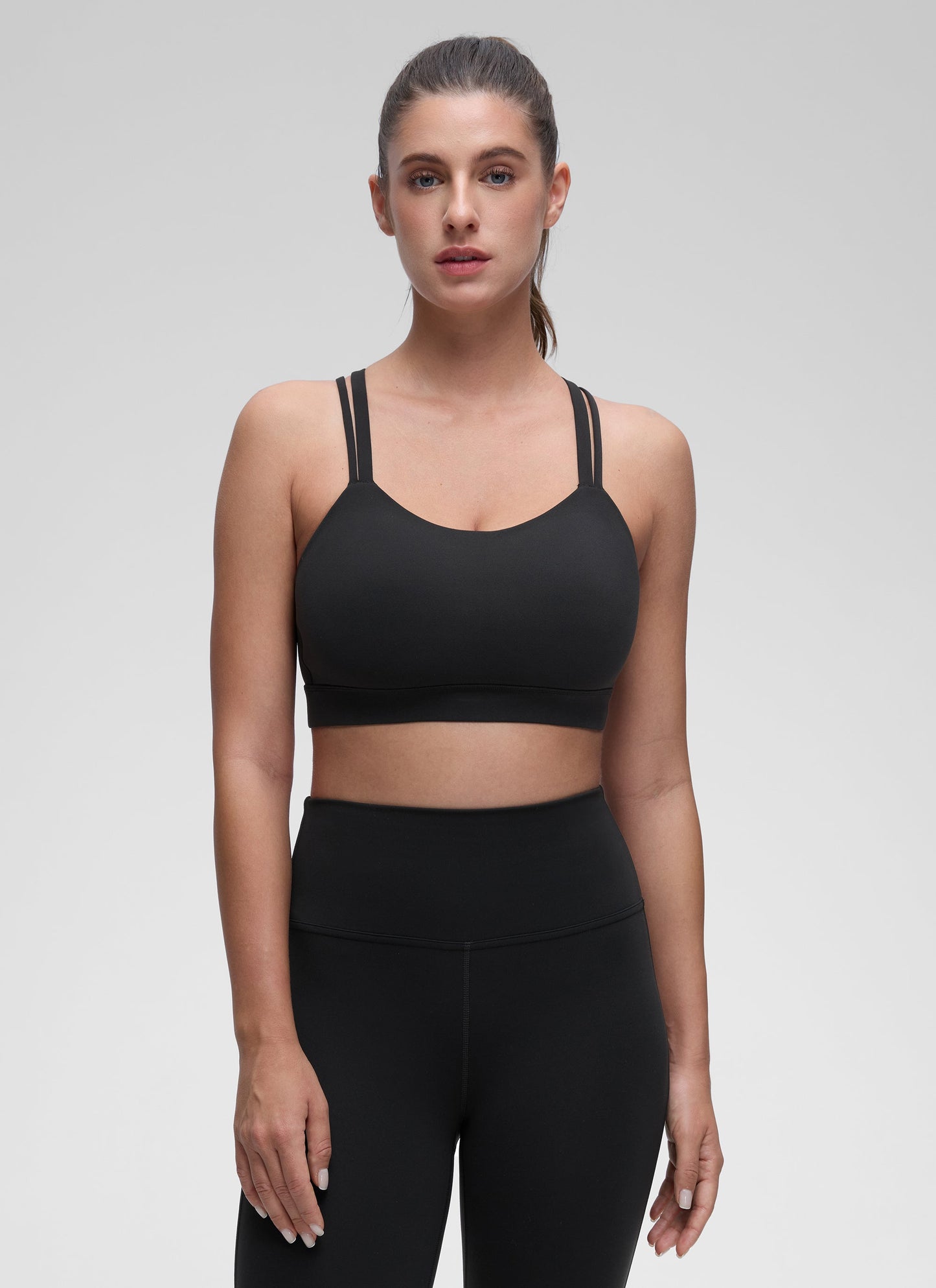 Butterluxe Mold U Neck Double Strap Sports Bra