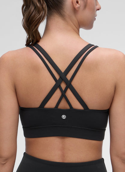 Butterluxe Mold U Neck Double Strap Sports Bra