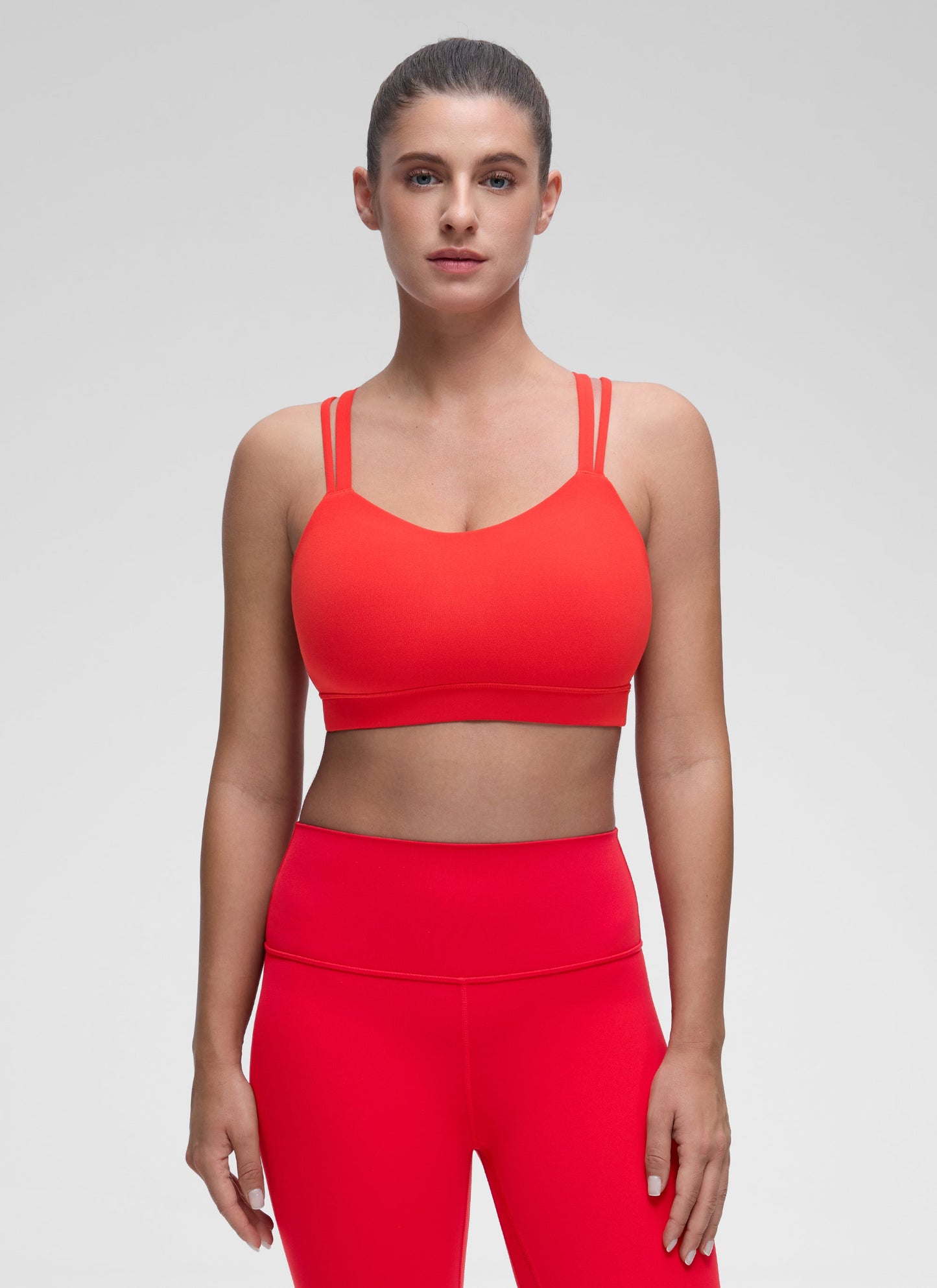 Butterluxe Mold U Neck Double Strap Sports Bra