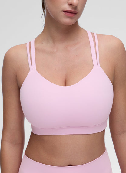 Butterluxe Mold U Neck Double Strap Sports Bra