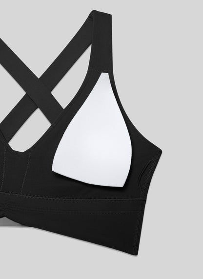 Butterluxe V Neck Ruched Longline Bras