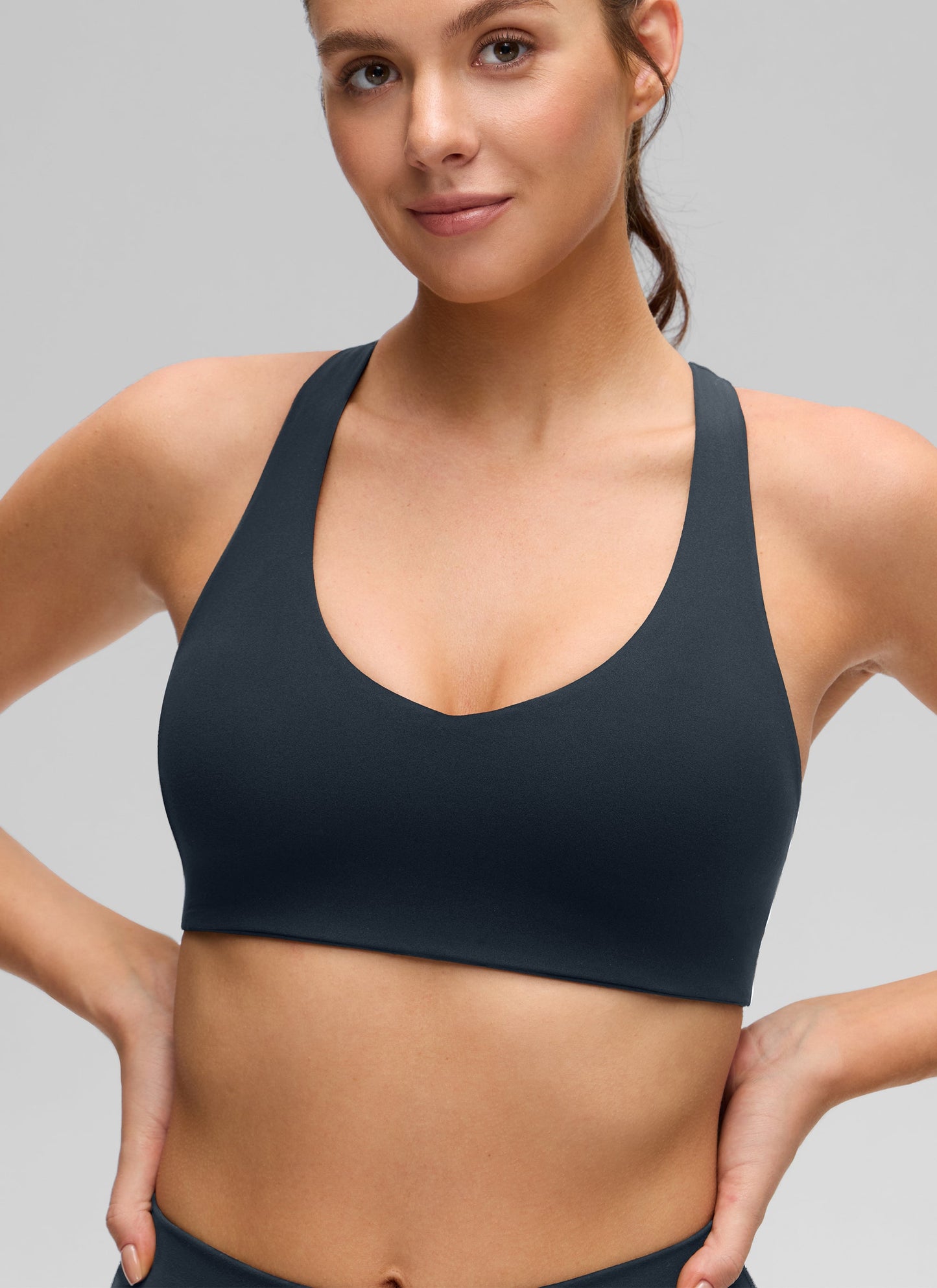 Butterluxe V Neck Racerback Sports Bra