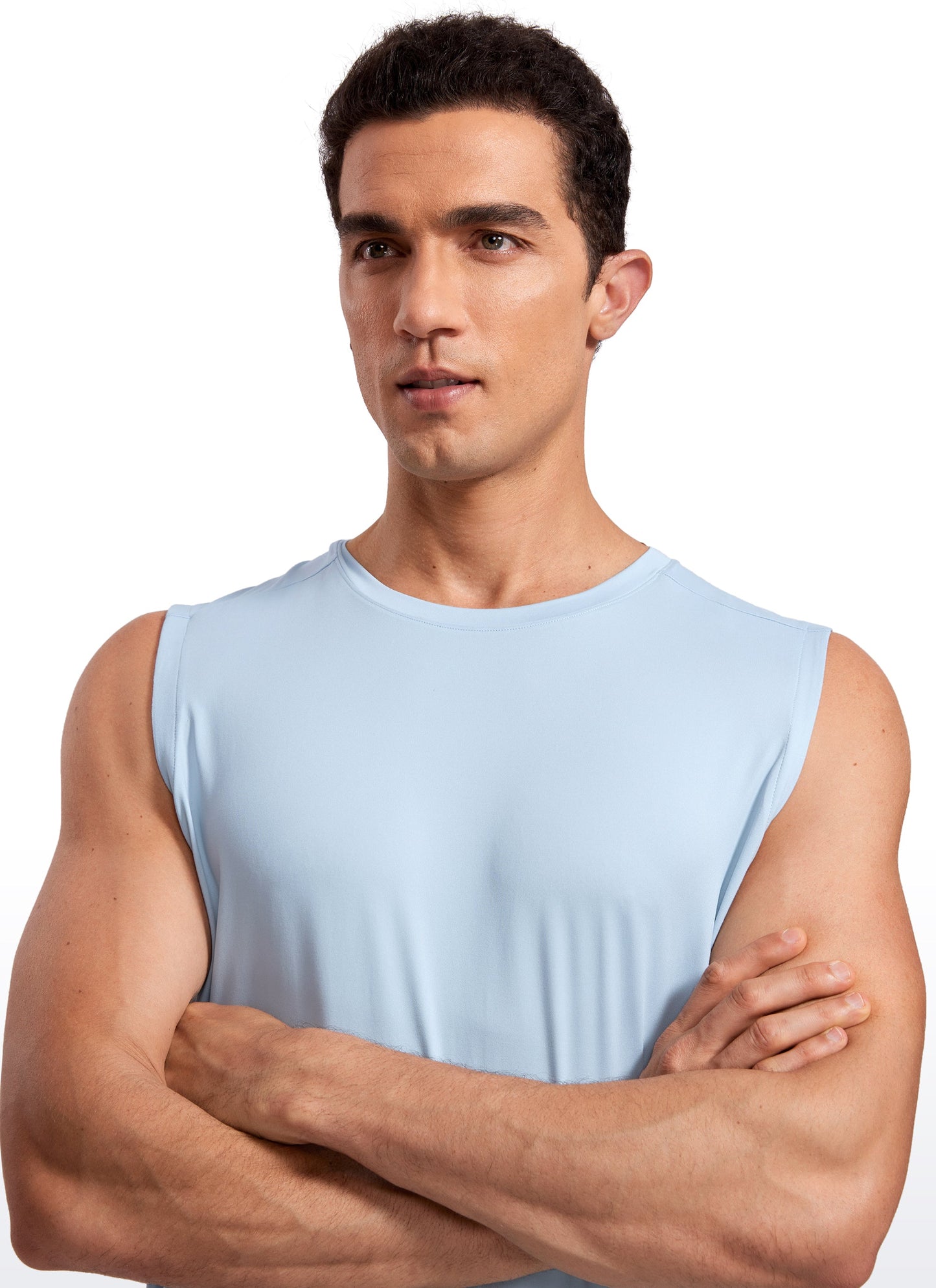 Stretch Quick Dry Tank Tops Crewneck