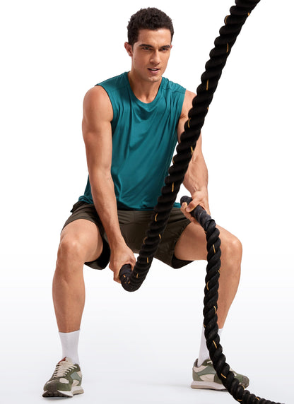 Stretch Quick Dry Tank Tops Crewneck