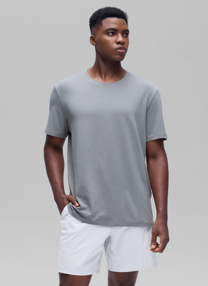 Poly Cotton-Blend Lightweight Short Sleeve