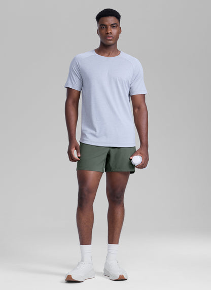 Feathery-Fit Workout Shorts 5''- Linerless