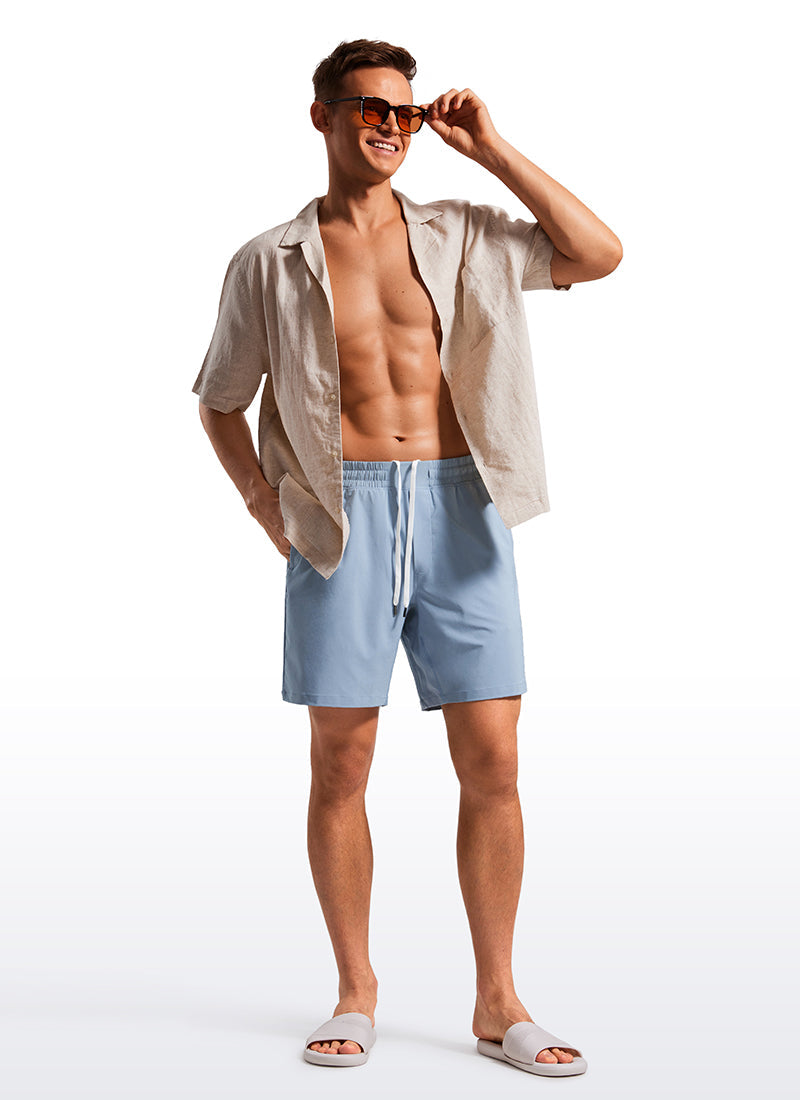 Swim Trunks 7'' with Zipper Pockets
