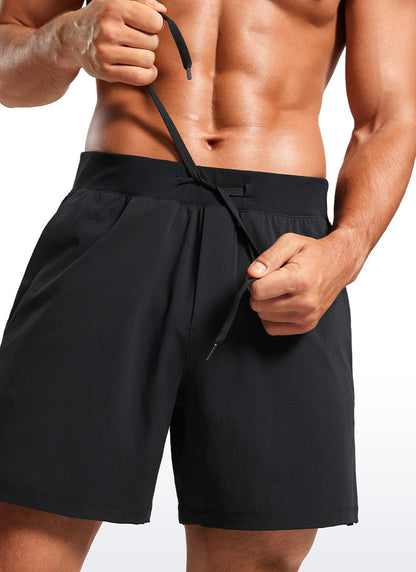 Lightweight Stretchy Athletic Workout Shorts with Zipper Pocket 5''