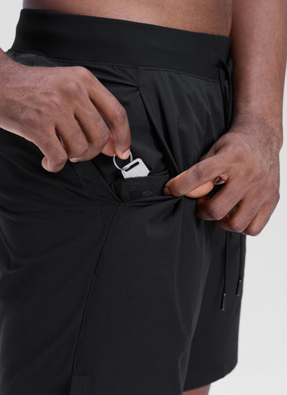 Workout Quick Dry Linerless Pocket Short  7"