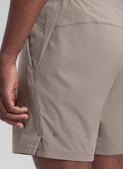 Workout Quick Dry Linerless Pocket Short  7"