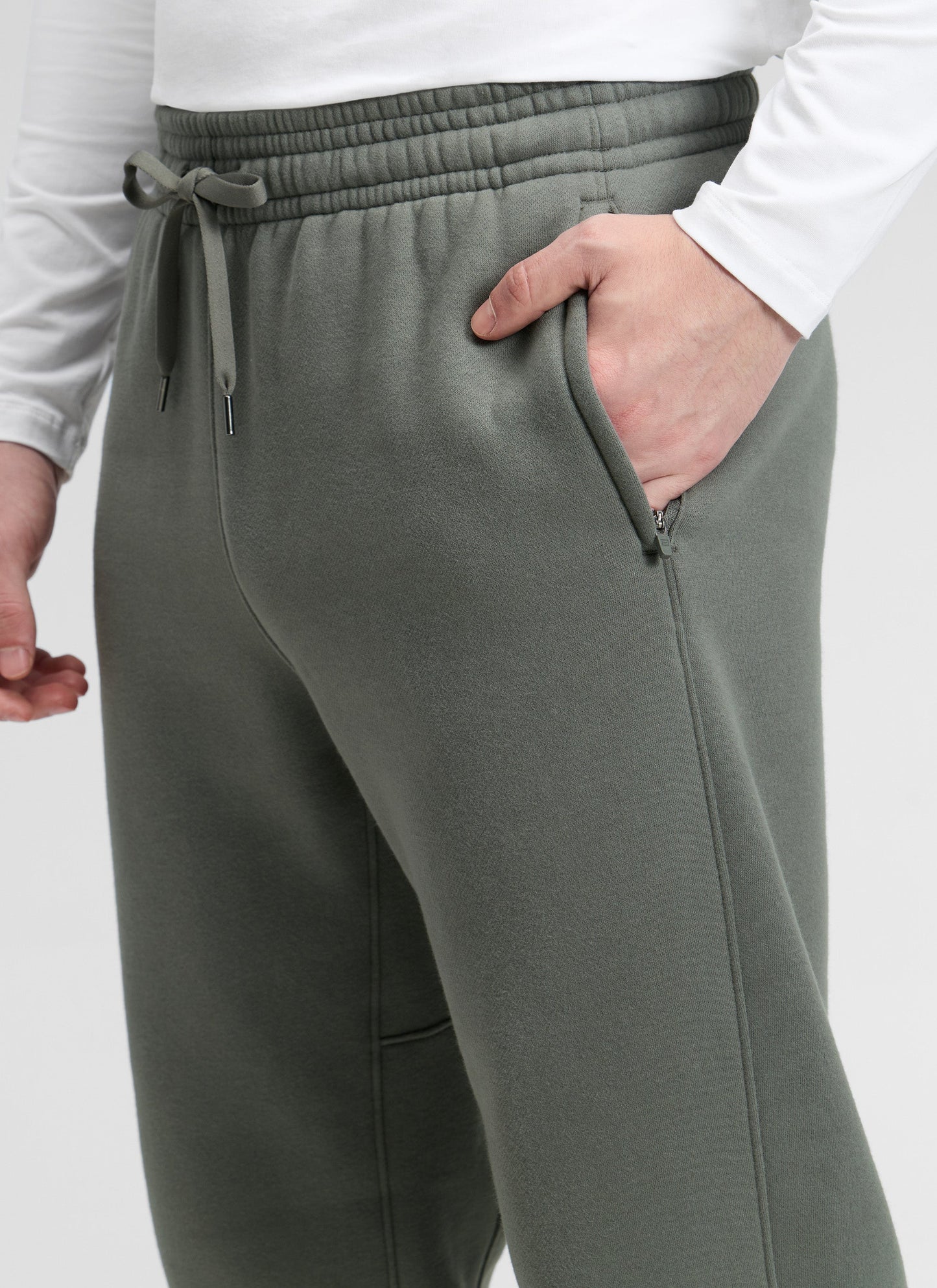 Fleece Lined Zipper Pocket Sweatpant 30"