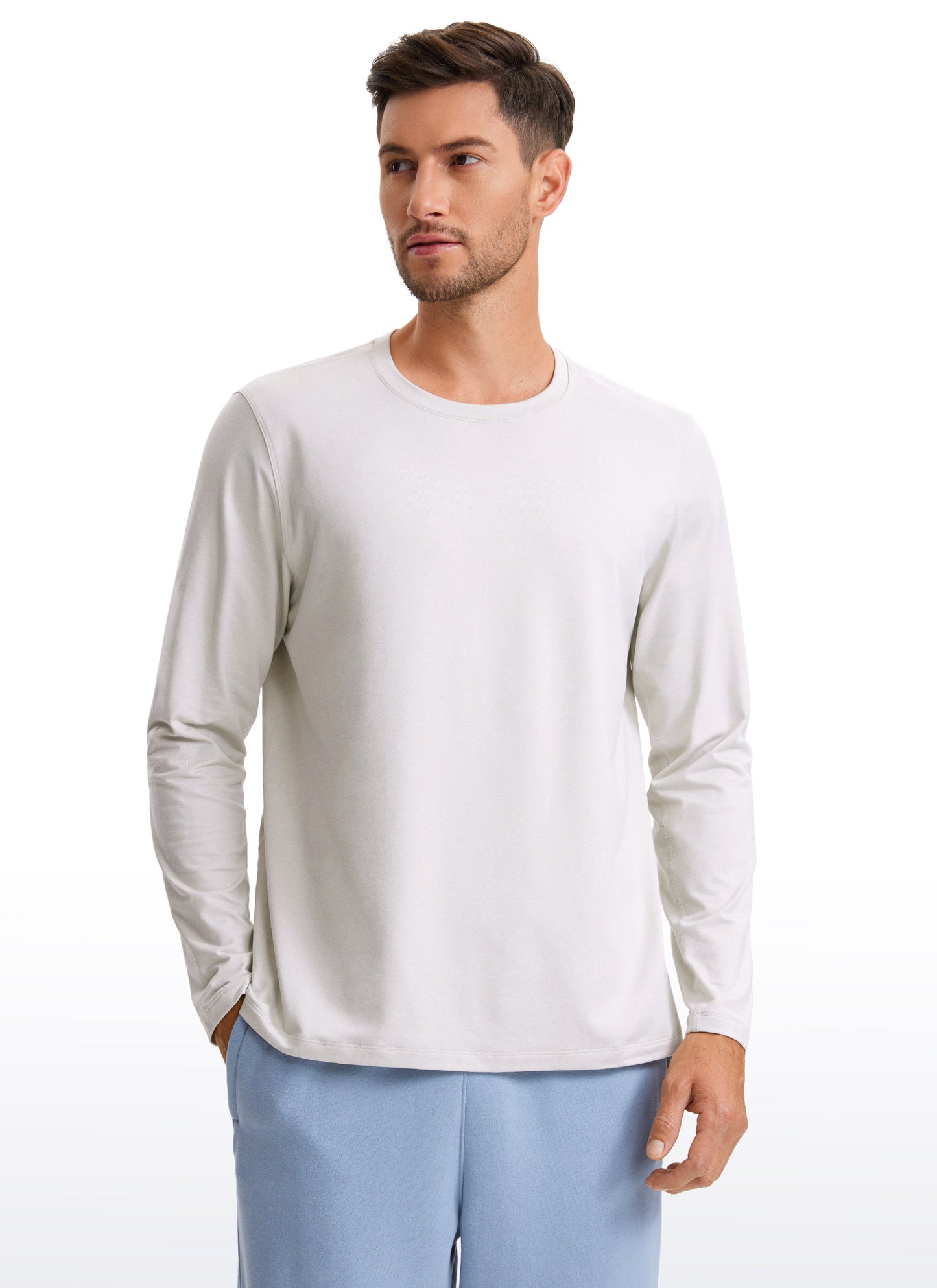 Cloud Jersey Crewneck Long Sleeve Shirts