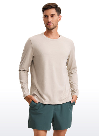 Cloud Jersey Crewneck Long Sleeve Shirts