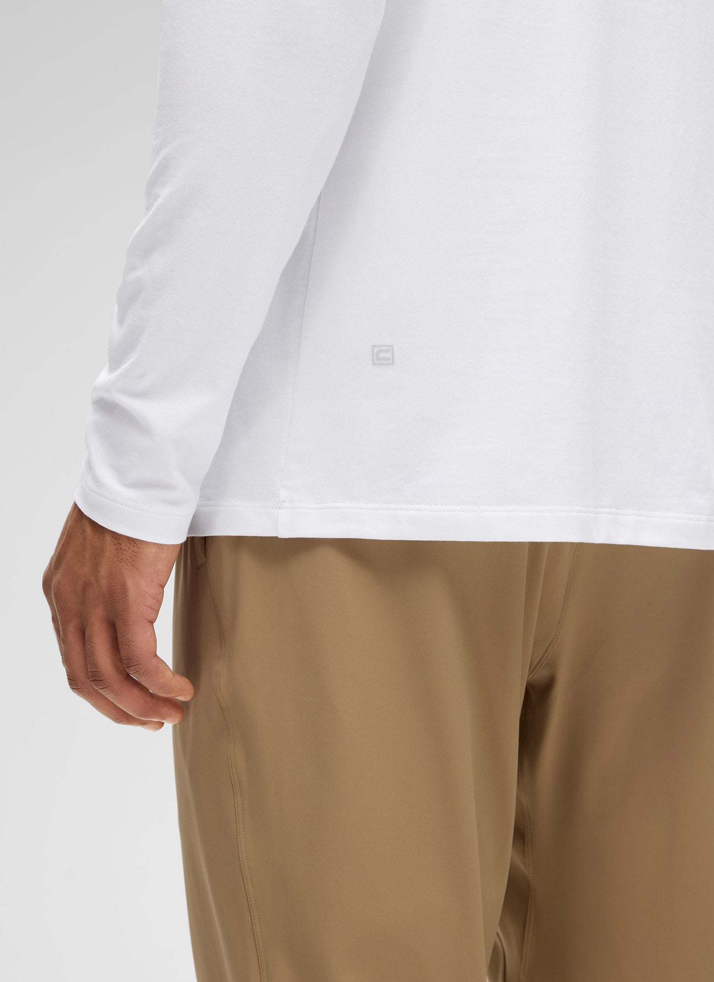 Poly Cotton-Blend Lightweight Long Sleeve