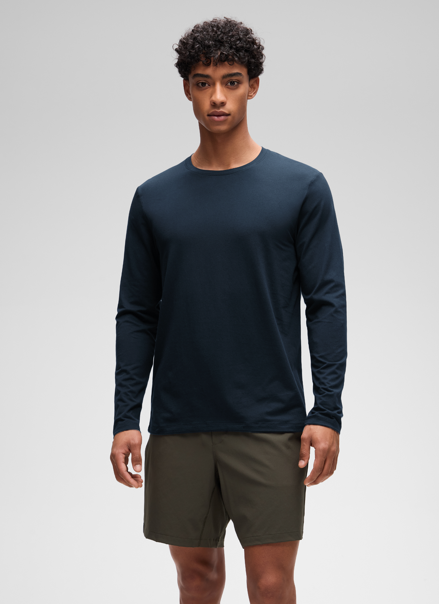Poly Cotton-Blend Lightweight Long Sleeve