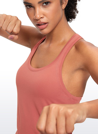 Seamless Scroop Neck Racerback Tank