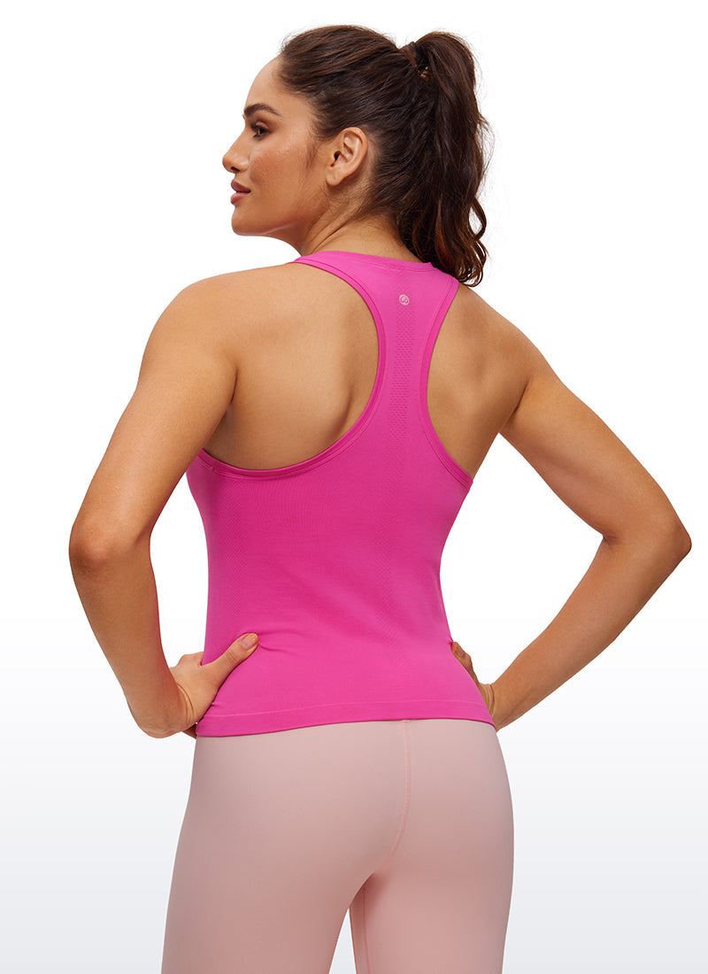 Seamless Scroop Neck Racerback Tank