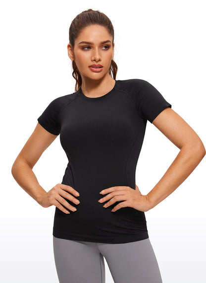 Seamless Hip Length Short Sleeve