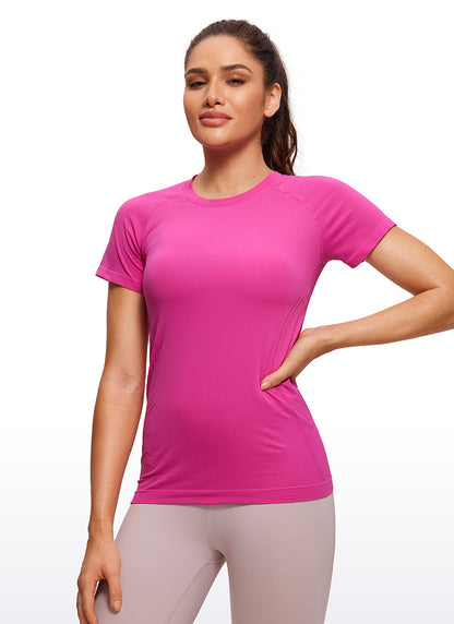 Seamless Hip Length Short Sleeve