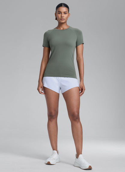 Seamless Hip Length Short Sleeve